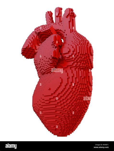 3d printed heart isolated Stock Photo - Alamy