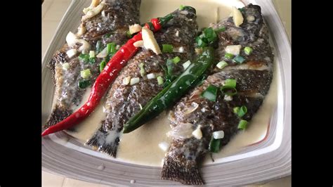 Easy Ginataang Tilapia Nagluto Ako Ng Ginataang Tilapia Youtube