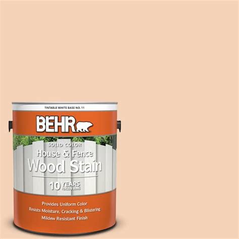 BEHR 1 Gal 280C 2 Serene Peach Solid Color House And Fence Exterior