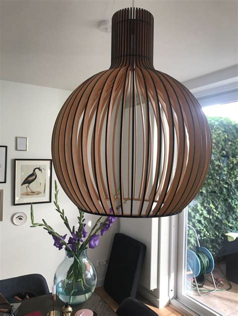 Online Shop Moderne Zwarte Hout Birdcage E27 Lamp Hanglamp Norbic Home