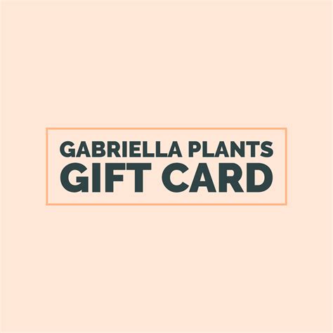 Gift Card - Gabriella Plants