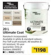 Fired Earth Ltr Ultimate Coat Offer At Builders Warehouse