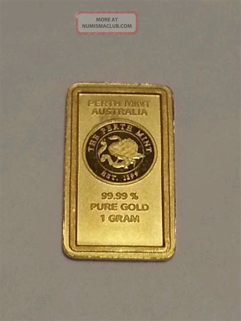 1 Gram Pure Gold Bar Perth