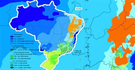 Base De Dados Apresenta Divisões Climáticas Do Brasil Em Escala