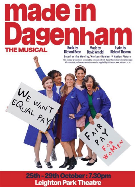 Made In Dagenham At Leighton Park Theatre Event Tickets From Ticketsource