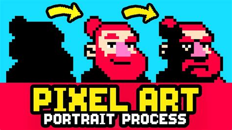 Easy Pixel Art Portrait Tutorial Youtube