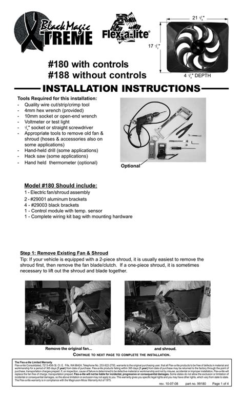 Flex A Lite Electric Fan Controller Wiring Diagram Wiring Draw And Schematic