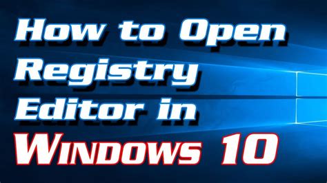 4 Methods To Open Registry Editor Regedit In Windows 10 Definite