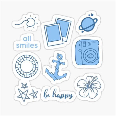 Blue Aesthetic Pack Stickers Redbubble