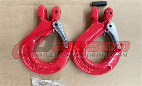 G80 Grade 80 Clevis Sling Hook With Cast Latch For Crane Lifting