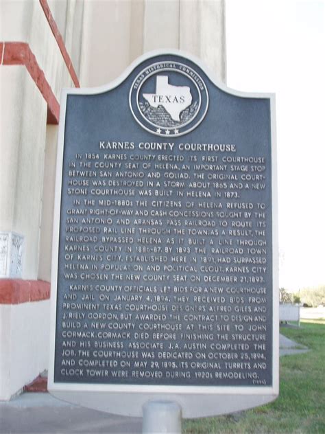 Karnes County Courthouse - TEXAS HISTORICAL MARKERS