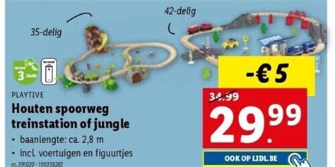 Houten Spoorweg Treinstation Of Jungle Promotie Bij Lidl