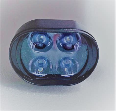 MSM 4336 DC 12V 4 LED Opposite Flash Light Black Cover For Motorcycle