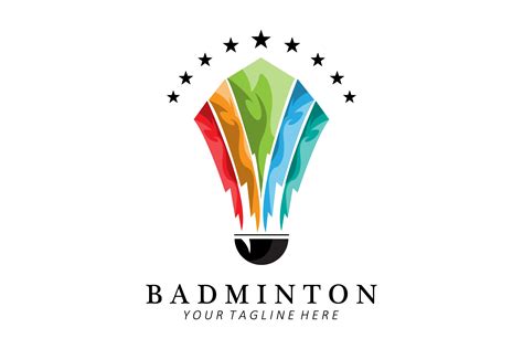 Badminton Logo Design Vector Icon Graphic By May Graphic Creative Fabrica