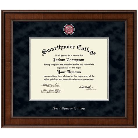 Swarthmore College Diploma Frame Custom Frames Online Church Hill