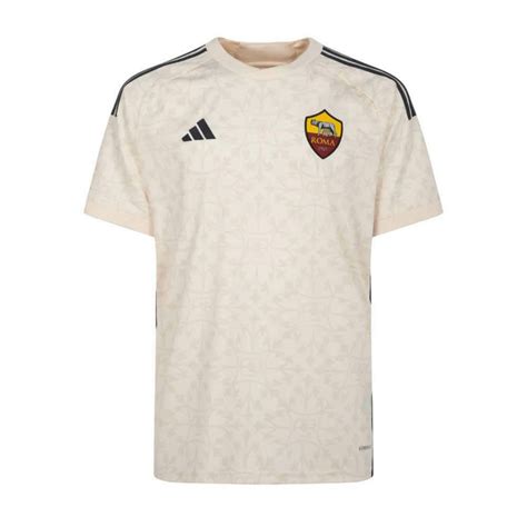 Camisa Reserva AS Roma 23 24 Adidas Masculina Torcedor Creme