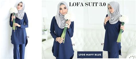 Baju Navy Blue Tudung Warna Apa N Aisyah Xclusive Malaysia S Muslimah