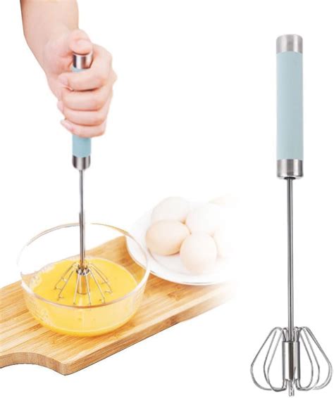 Stainless Steel Semi Automatic Whisk Premium Hand Push Mixer