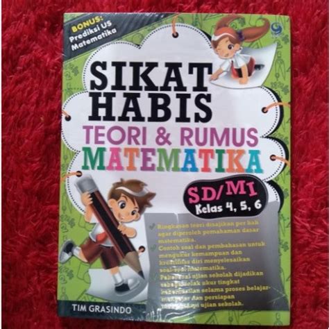 Jual Buku SIKAT HABIS TEORI RUMUS MATEMATIKA SD MI KELAS 4 5 6 By