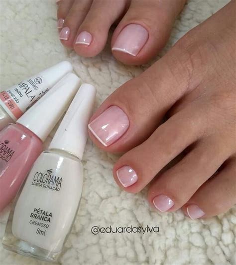 Sonho Impala Pétala e Pétala branca Colorama B Gel toe nails