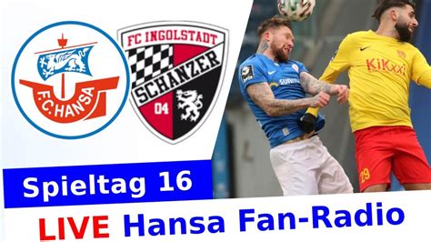 Ingolstadt Hansa Spieltag Hansa Radio Rostocker Fankurve