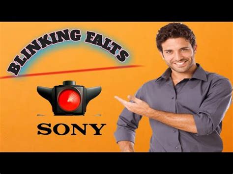 Times Blinking On Sony Led Tv Blinking Solution Sony Youtube