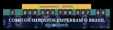 Impost Metro Impostos Pagos Por Brasileiros Chegam A R