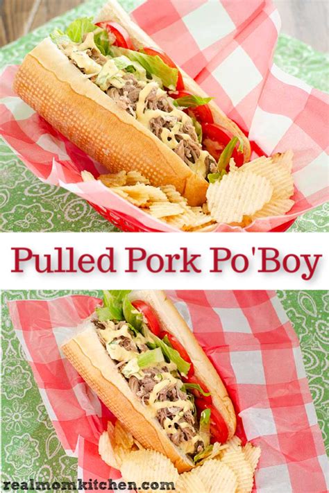 Pulled Pork Poboy Real Mom Kitchen Crock Pot