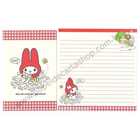 Ano Kit Conjuntos De Papel De Carta My Melody Xzv Sanrio