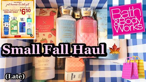 Bath Body Works Small Fall Body Care Haul Late Shai