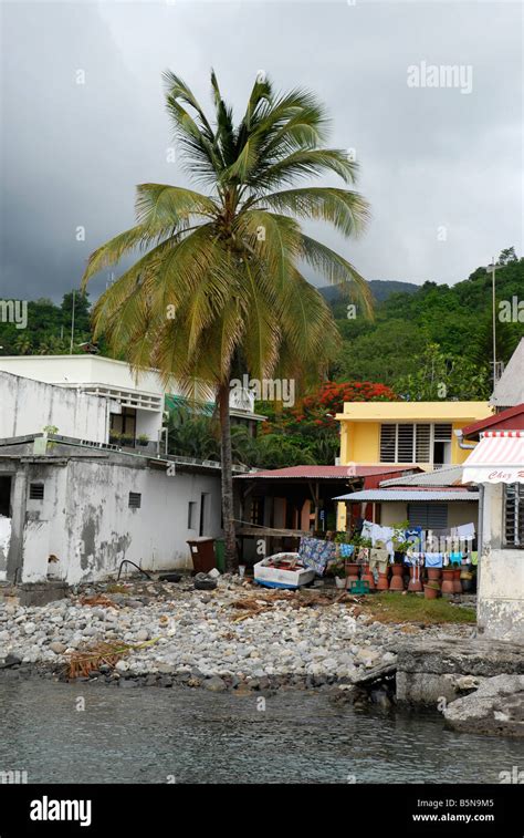 Deshaies Guadeloupe French Antilles Stock Photo - Alamy