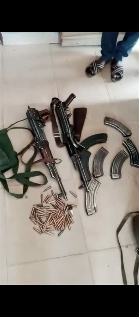 Police Recover Arms Ammunition Cash Belonging To Fleeing