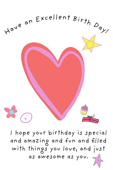 Excellent Birthday By Ashley Rice Cute Birthday Messages Happy