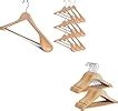 Amazon Storageworks Extra Wide Shoulder Wooden Hangers Pack