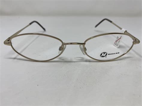 Modern Dazzle Gold 53 20 145 Gold Full Rim Metal Eyeglasses Frame 6115 Ebay