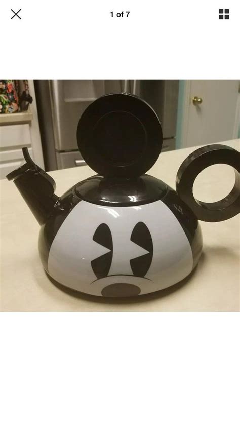 Vintage Disney Mickey Mouse Teapot Tea Kettle By Copco