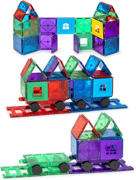 Playmags Costruzioni Magnetici Set Di 50 Pezzi Giocattoli STEM Per