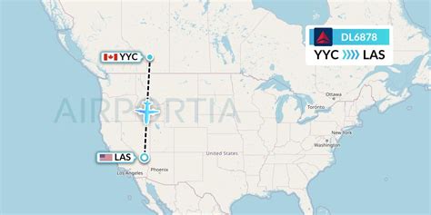 DL6878 Flight Status Delta Air Lines: Calgary to Las Vegas (DAL6878)