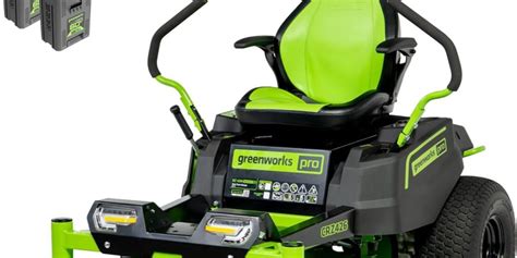 Greenworks 60v 42” Cordless Electric Crossoverz Zero Turn Riding Mower 4 80ah Batteries And