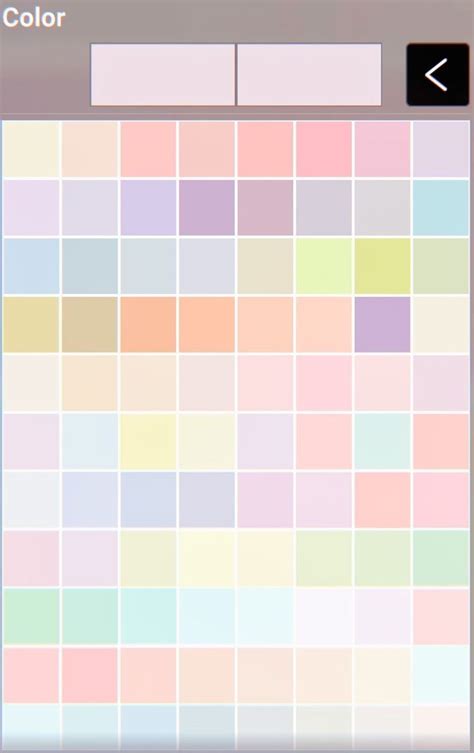 Vibrant Pastel Color Palette