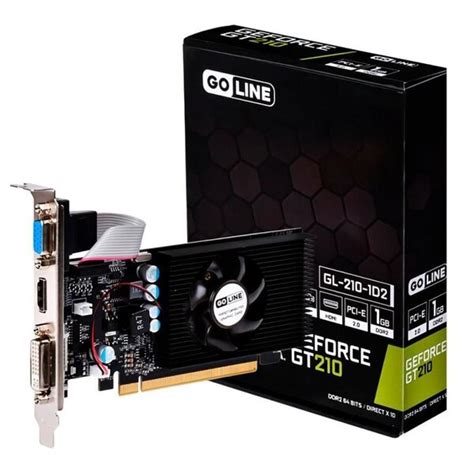 Placa De Video 1gb Gt210 Pci E 64bits Ddr3 Goline Gl Gt210 Leroy Merlin