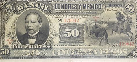 Pesos El Banco De Londres Y Mexico Federal District Of Mexico