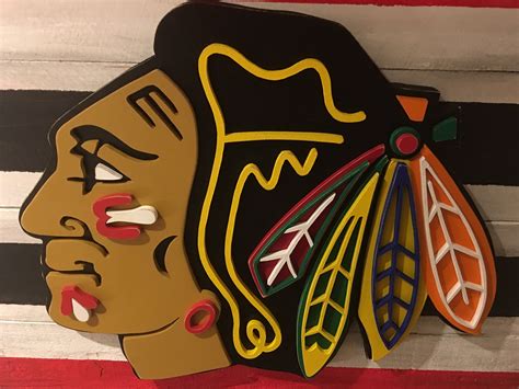 Chicago Blackhawks 3d Multi Layered Wooden Sign By Dmcdesignsshop On