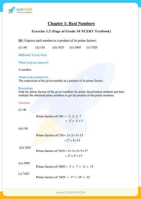 Ncert Solutions For Class Maths Chapter Exercise Real Numbers