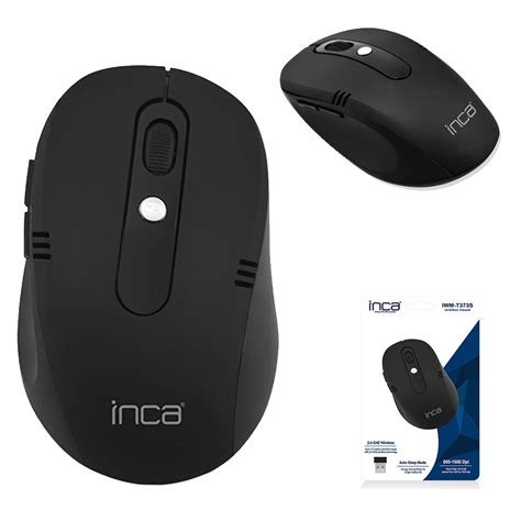 Inca IWM T373S 1600 Dpi Kablosuz Nano Alıcılı Siyah Mouse