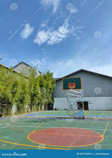 Basketball Arena at Afternoon Stock Image - Image of arena, house ...