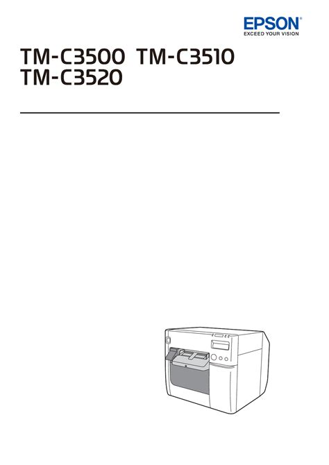 User manual Epson ColorWorks C3500 (English - 203 pages)