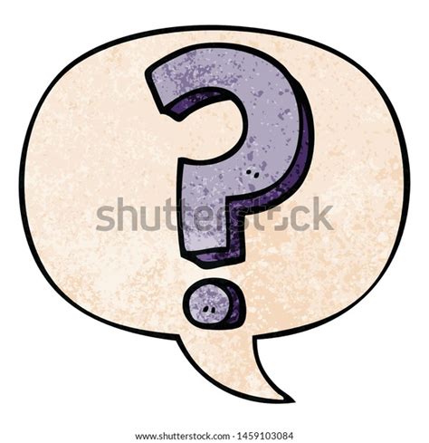 Cartoon Question Mark Speech Bubble Retro Stock Illustration 1459103084 ...