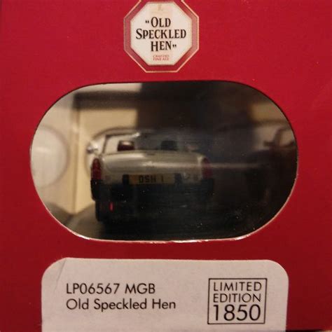 Rare Old Speckled Hen 50 Year Anniversary Corgi Mgb Model Hobbies