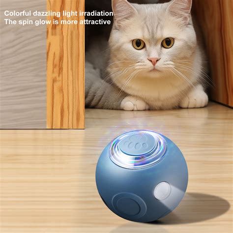 Guiexla Interactive Cat Tease Ball Toy Stimulate Hunting Instincts Bite
